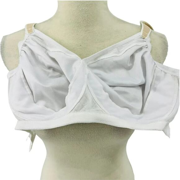 Glamorise MagicLift Seamless Support T Shirt Bra White 36F - Picture 7 of 10